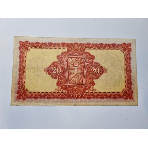 97 - A £20 Lady Lavery Bank Note. 84X029463. 24.3.76.