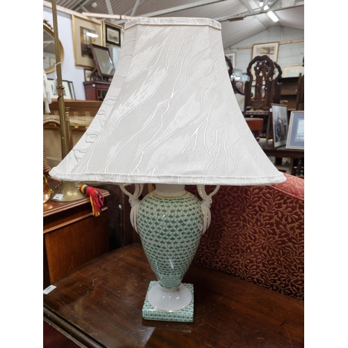 698 - A good bulbous Table Lamp. H 37 cm approx.