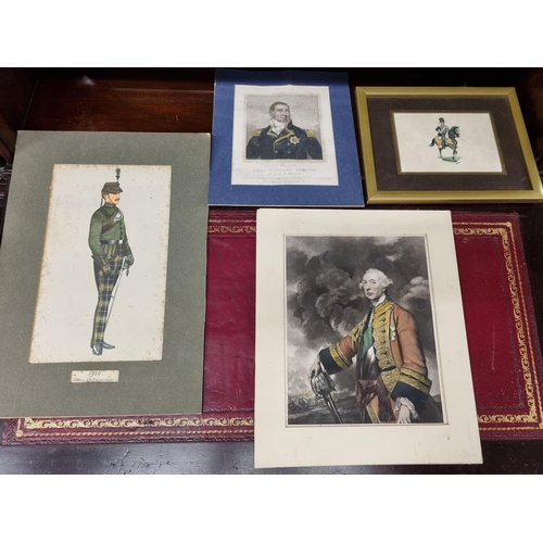 730 - A quantity of 19th Century and later Military Prints, Engravings and Pictures.