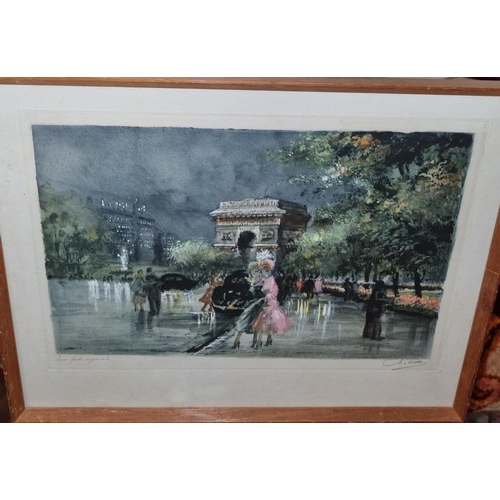 735 - A good early 20th Century Watercolour of a French scene. Signed by the artist on the right.