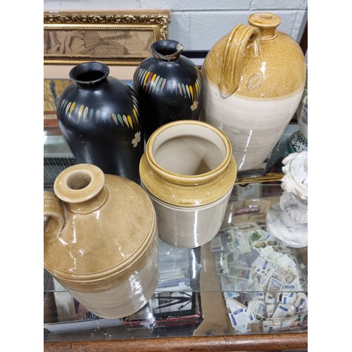 49 - A good quantity of Vintage items to include Stoneware, Copper etc.