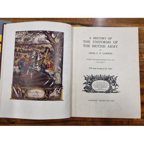 635 - The History of the Uniforms of the British Army by Cecil C P Lawson in two volumes. From the beginni... 