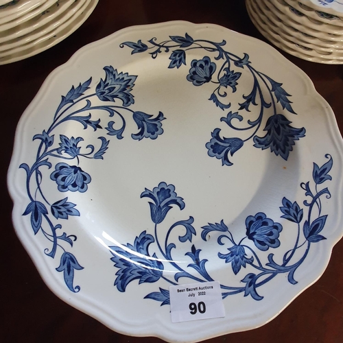 90 - A quantity of Churchill Dinnerwares.