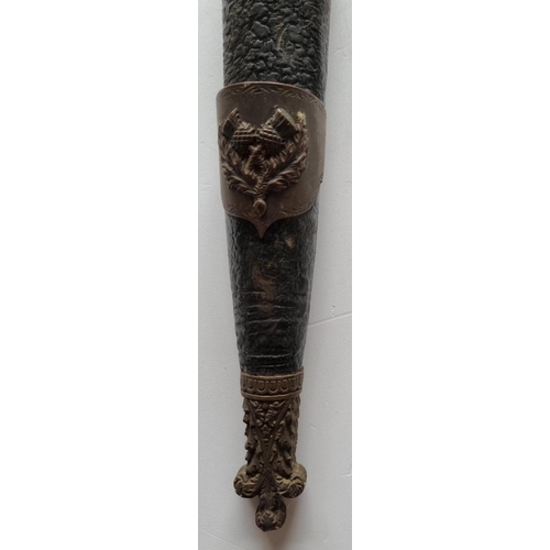 50a - Howth Castle. A Scottish Dirk Made by R & H.B. Kirkwood Thistle Street, Edinburgh.