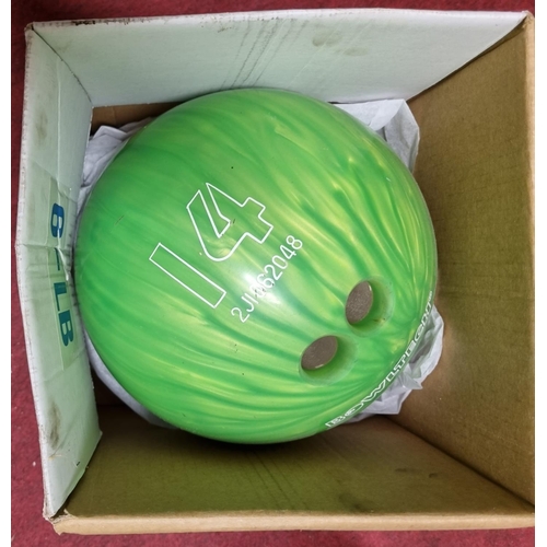 950 - An as new 10 pin Bowling Ball.