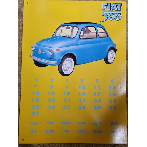 968 - A Fiat 500 tin Advertisement.