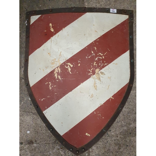 A  Medieval style shield. 73 x 59 cm approx.