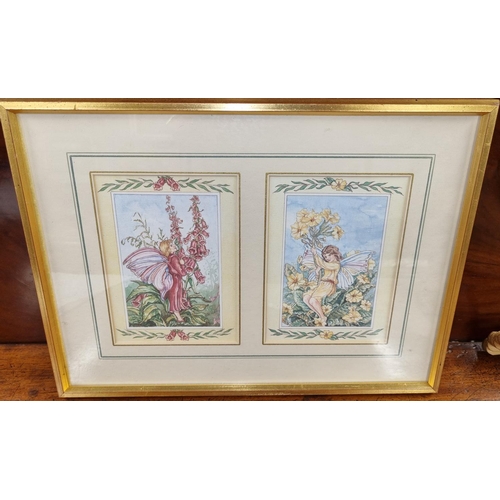 987 - A nice coloured Print of Fairies.