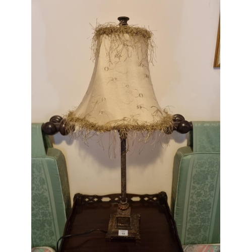 13 - A pair of modern table Lamps. H 57 cm approx.