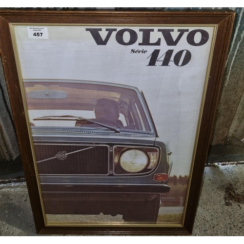 457 - A Volvo series 140 coloured Print.
56 x 40 cm approx.