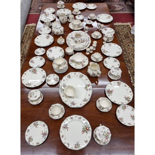 73 - A very large quantity of early 20th Century Royal Daulton '' Old Leeds Sprays'' Dinner Service. 101 ... 