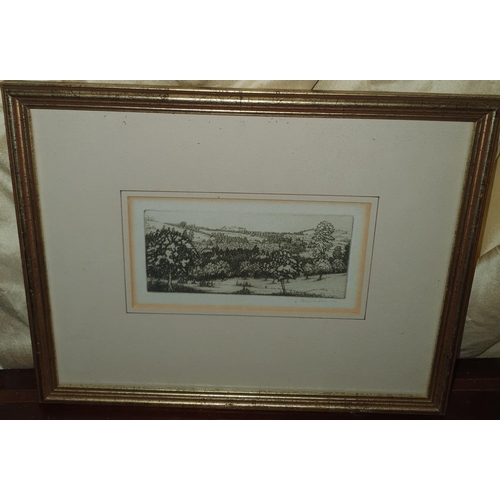 76 - Two 19th Century Woodblock Etchings. Signed in the margin.