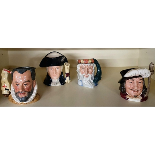 159 - A set of four mid size Royal Doulton Toby Jugs