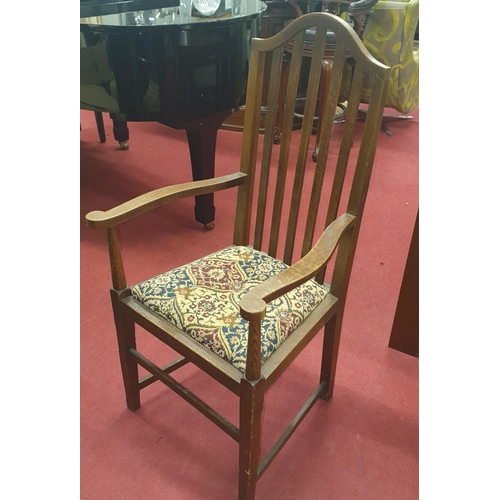 248 - A good pair of 19th Century Mackintosh style carver Armchairs. W 59 x SH 47 cm approx.