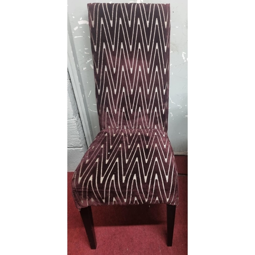 925 - A well upholstered high back Chair.
Height 111, Seat H 51 x W 45 x D 60 cm approx.