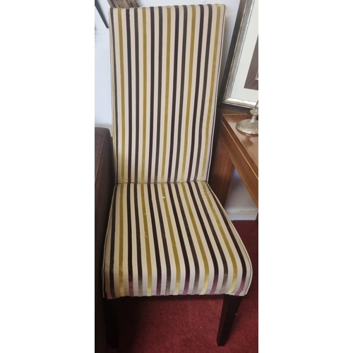 932 - A well upholstered high back Chair.
Height 111, Seat H 51 x W 45 x D 60 cm approx.