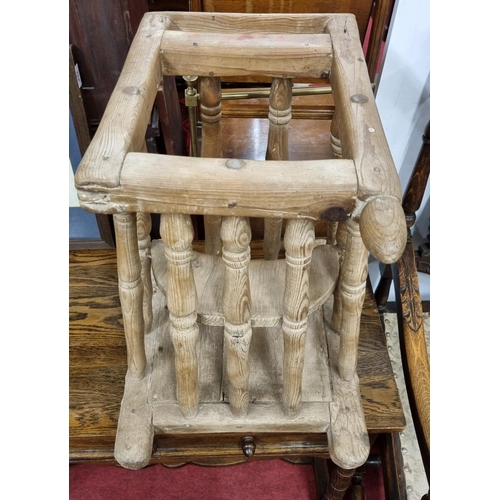 573 - A very unusual 19th Century provincial Child's seat. W 39 x H 48 x Seat H 26 x D 48  cm approx.