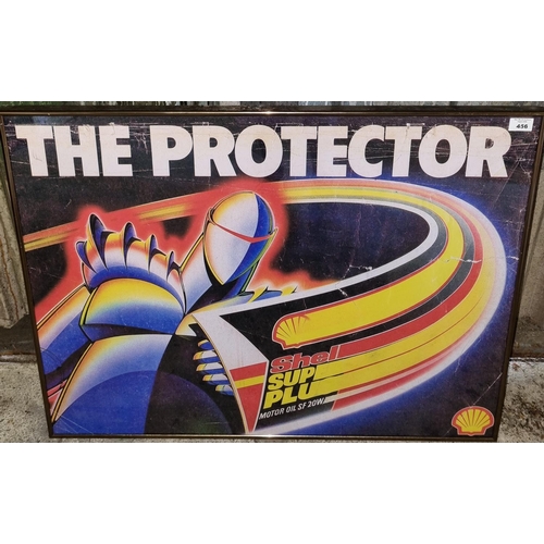 456 - The Projector, A Shell Super Plus motor Oil coloured Advertisement Print. 64 x 81 cm approx.