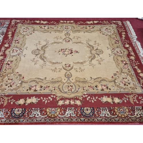 29 - An early to mid 20th Century Aubusson design Carpet with faults. 295 x 230 cm approx.