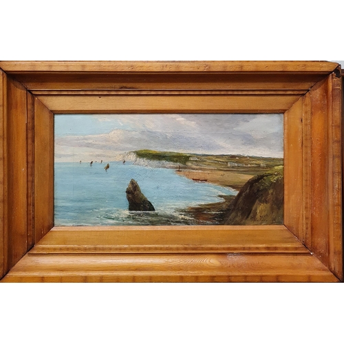 116 - A late 19th early 20th Century Oil on Canvas of an estuary scene. Indistinctly signed LR., along wit... 