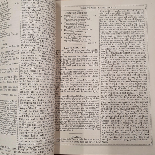 119 - The Book of Family Worship edited by the Rev, H H Horton containing portions of scriptures and refle... 