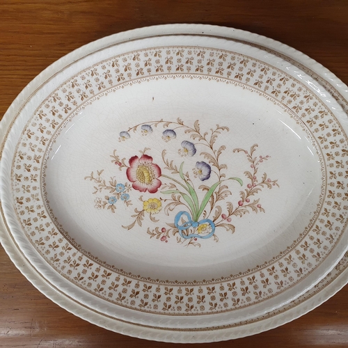 93 - A good quantity of  Crown Ducal ware 'Knutsford' pattern part dinner service.