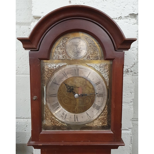 175 - A modern Mahogany framed Grandmother Clock. h 162 cm approx.