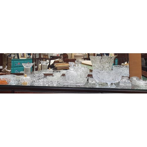 453 - A very large quantity of Crystal and Glassware to include crystal trays.