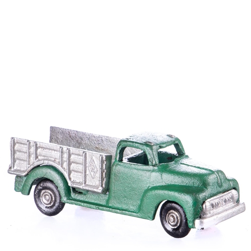 282 - A Cast iron vintage convertible. Dimensions (H x W x D) approx. 10x24x6cm, a cast iron figure motorc... 