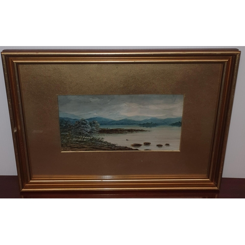 251 - A 19th Century Oil on Board of a river and waterfall. No apparent signature, along with a 19th Centu... 