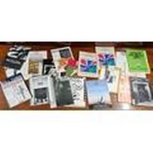 704 - Two retro Lights along with A good quantity of theatre and ballet programs and 2 vintage calendars a... 