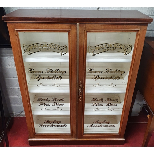 546 - A fantastic 19th Century Haberdashery Cabinet with advertised glazed panel doors. W 87 x D 30 x H 11... 