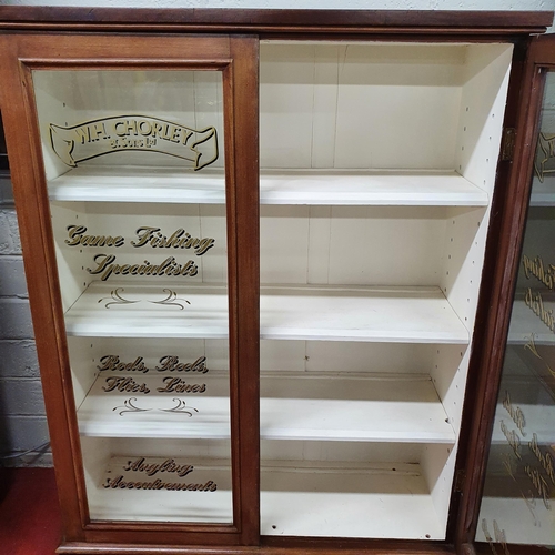 546 - A fantastic 19th Century Haberdashery Cabinet with advertised glazed panel doors. W 87 x D 30 x H 11... 