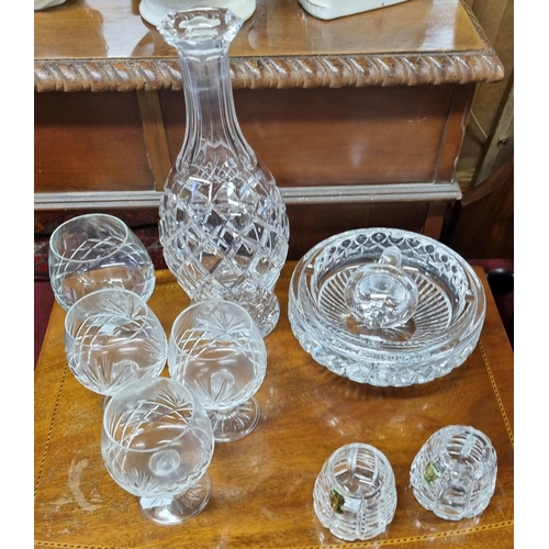 1051a - A really good Tuscan China part tea Set along with a cake Tray and a quantity of Waterford Crystal a... 