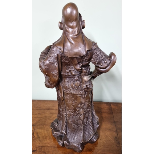 162 - A Bronze Figure Legendary Chinese General Guan Yu

Dimensions (H x W x D) approx. 37 x 22 x 22 cm