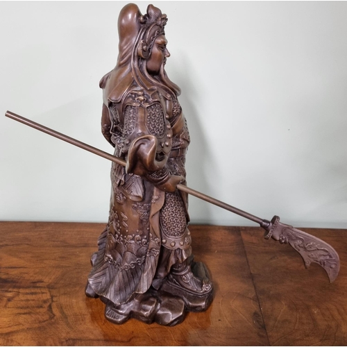 162 - A Bronze Figure Legendary Chinese General Guan Yu

Dimensions (H x W x D) approx. 37 x 22 x 22 cm