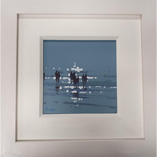 747 - John Morris. An Oil on Board 'Afternoon Light'. Signed LL. 20 x 20 cm approx.