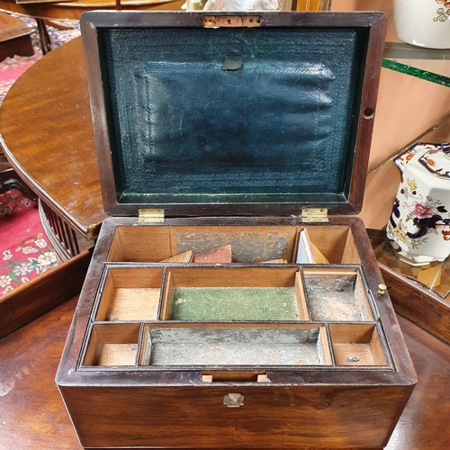 776 - A good 19th Century Rosewood Vanity Box. W 27.5 x 20 x H 15 cm approx.