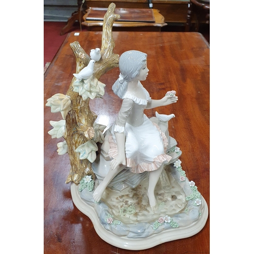 777 - A very large Spanish Porcelain Figure. H 34 cm approx.