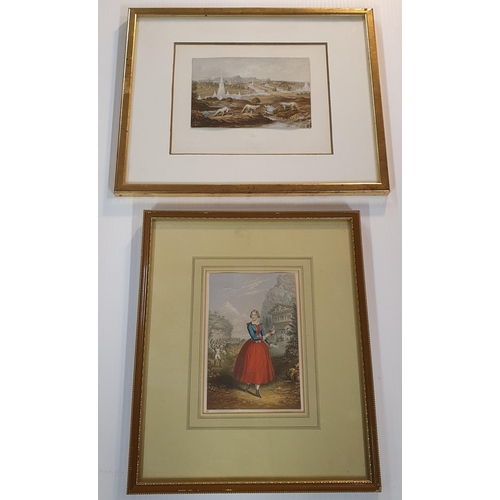 825 - A pair of 19th Century Baxter Prints along with two others.