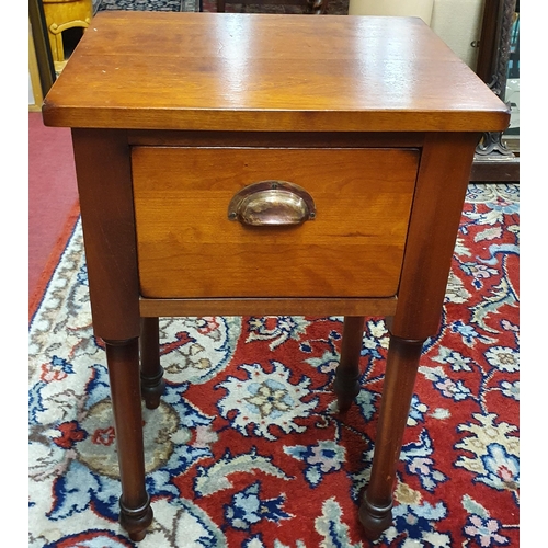 417 - A 19th Century two tier Rosewood Side Table along with a modern single drawer locker. 63 x 36 x H 60... 