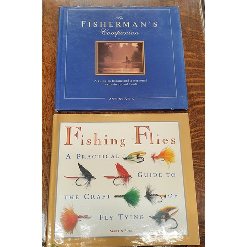 239 - A really good quantity of Vintage Fishing Tackle to include reels, flies etc. Along with 2 books on ... 