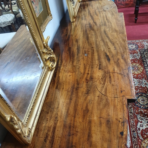 407 - A 19th Century Mahogany and Inlaid Sideboard on square tapered supports. W 180 x 57 x H 85 cm approx... 