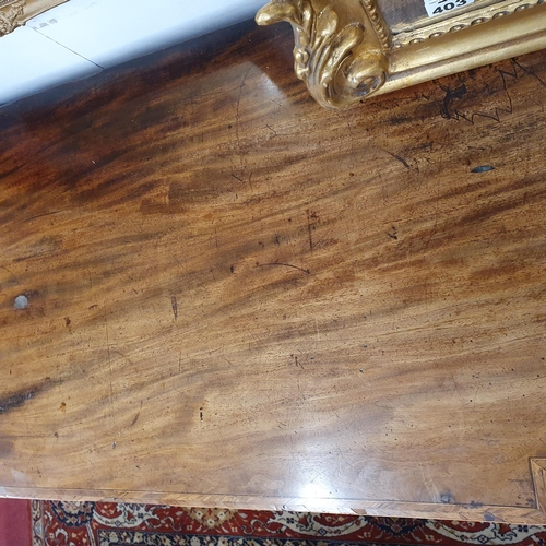 407 - A 19th Century Mahogany and Inlaid Sideboard on square tapered supports. W 180 x 57 x H 85 cm approx... 