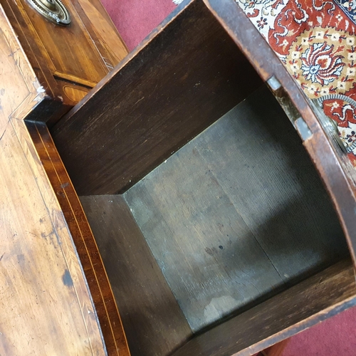 407 - A 19th Century Mahogany and Inlaid Sideboard on square tapered supports. W 180 x 57 x H 85 cm approx... 