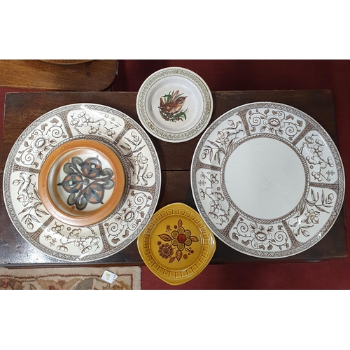 280 - Two Japan ware Plates along with other stoneware.