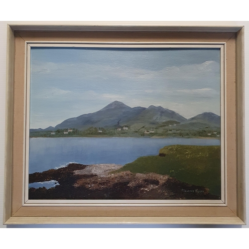 12 - A 20th Century Oil on Board of a West of Ireland scene by Maureen Byrne. Signed LR along with an abs... 
