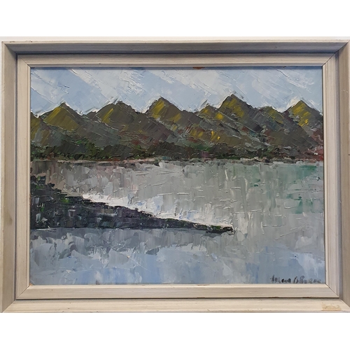 12 - A 20th Century Oil on Board of a West of Ireland scene by Maureen Byrne. Signed LR along with an abs... 