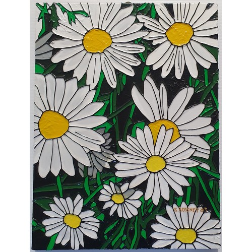 4 - F Roffnet. A still life Oil on Canvas of daisies. Signed LR and dated '07. 40 x 30 cm approx.