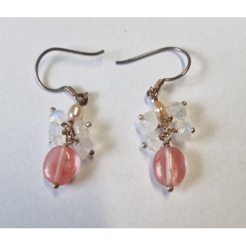 75 - A pair of Silver Earrings.